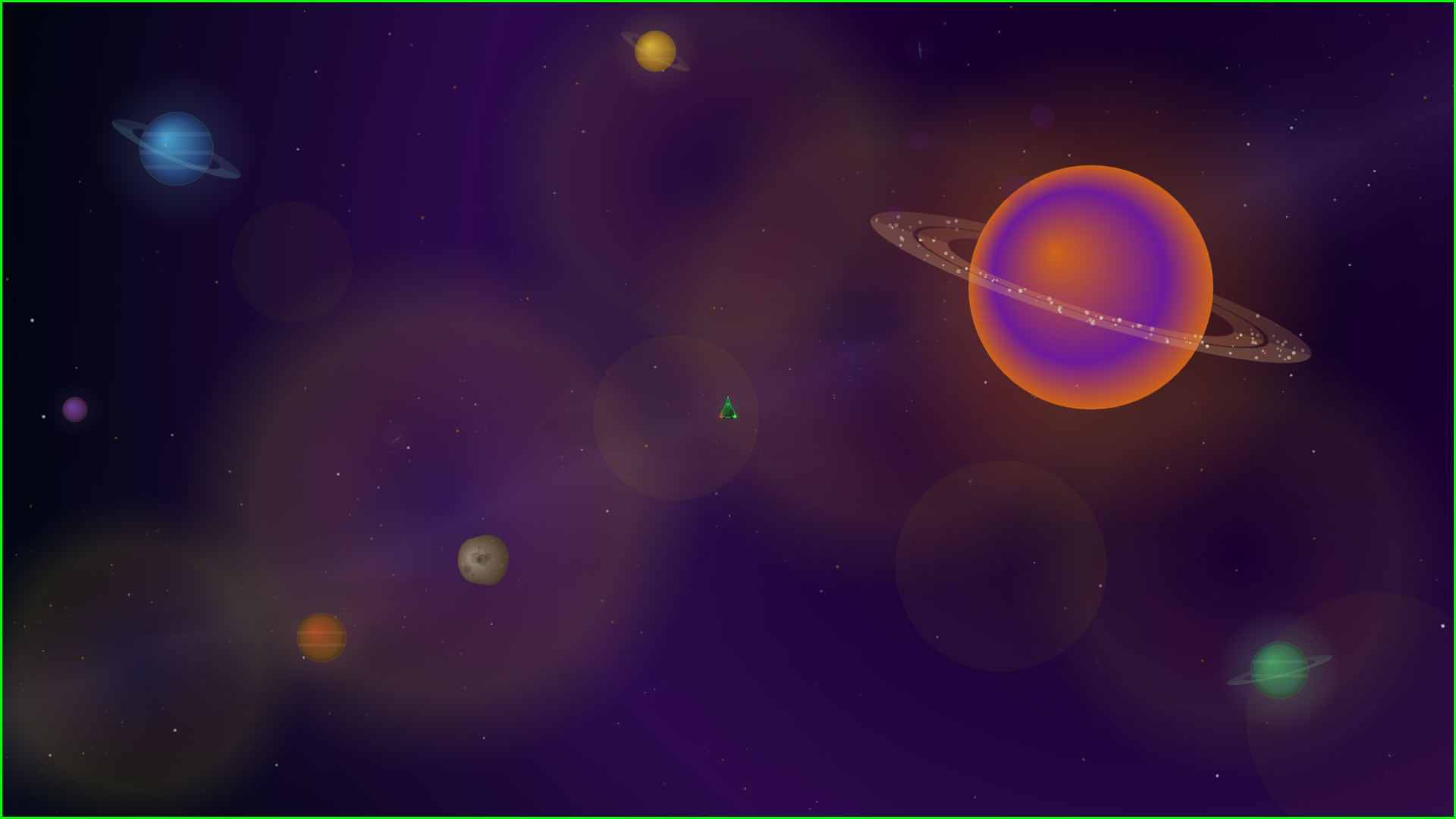 ROIDSTRIKE World 1 — Warm Space biome